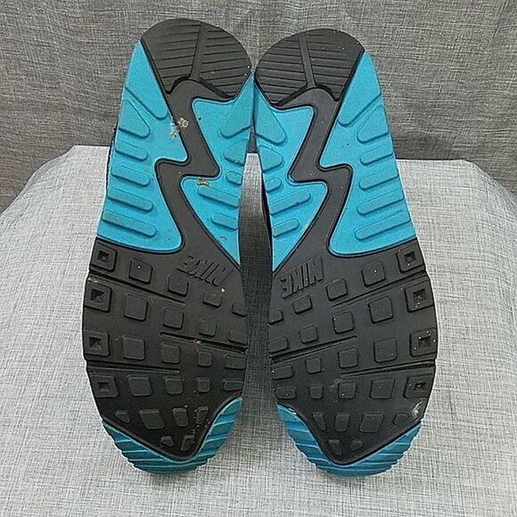 Nike Air Max 90 Retro Laser Blue 2020 CJ6779-100 Men's SZ 9.5 Blue / White / Blk - Picture 12 of 12